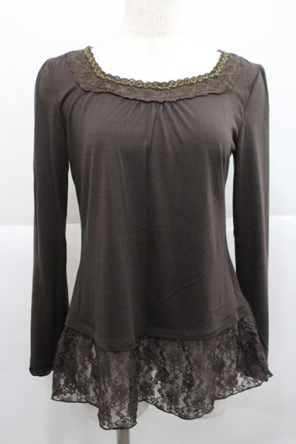 画像1: axes femme / ストラップ付インナープルオーバー  ブラウン I-25-12-27-033-AX-TO-SA-ZI (1)