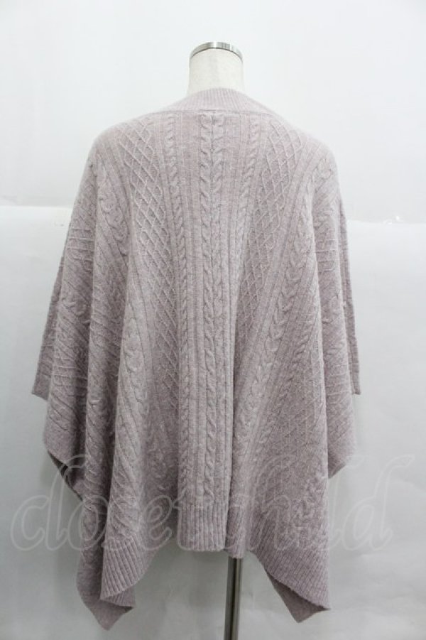 画像2: axes femme / ハイネックニットポンチョ  ピンク I-25-12-29-054-AX-TO-SA-ZI (2)