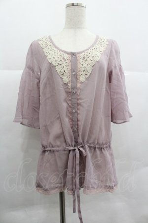 画像: axes femme / ドルマンブラウジングブラウス M ピンク I-25-12-29-056-AX-TO-SA-ZI