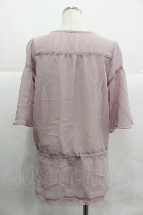 画像2: axes femme / ドルマンブラウジングブラウス M ピンク I-25-12-29-056-AX-TO-SA-ZI (2)