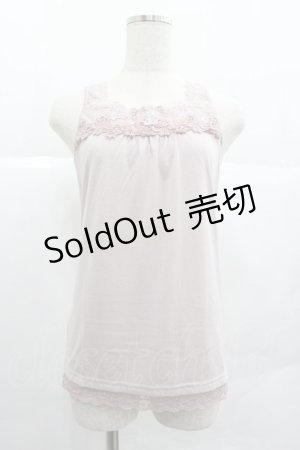 画像: axes femme / フラワーレースタンク  アワピンク I-25-12-29-058-AX-TO-SA-ZT565