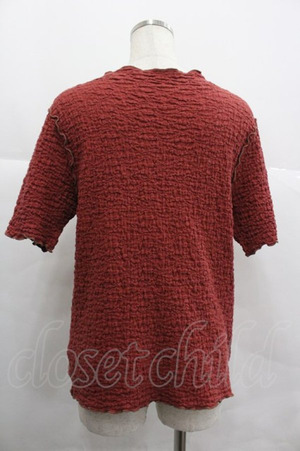 画像2: axes femme / ふくれカットトップス  ボルドー I-25-12-29-059-AX-TO-SA-ZI (2)