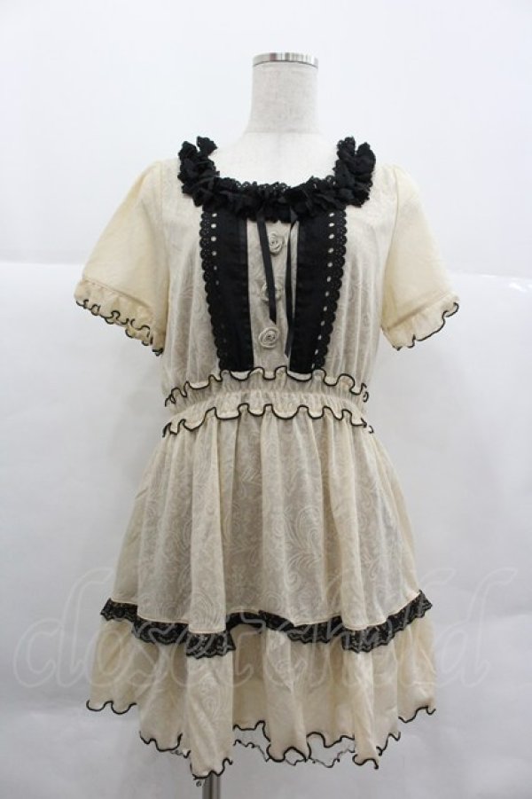 画像1: axes femme / カットジャガードチュニック M キナリ I-25-12-29-065-AX-OP-SA-ZI (1)