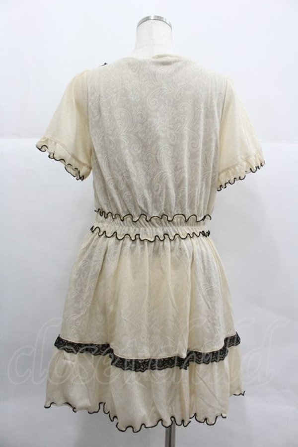 画像2: axes femme / カットジャガードチュニック M キナリ I-25-12-29-065-AX-OP-SA-ZI (2)