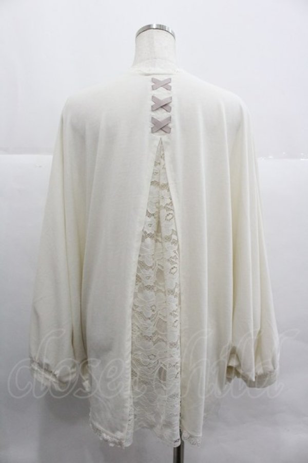 画像2: axes femme / UVカットドルマンカーディガン  アイボリー I-25-12-29-066-AX-TO-SA-ZI (2)