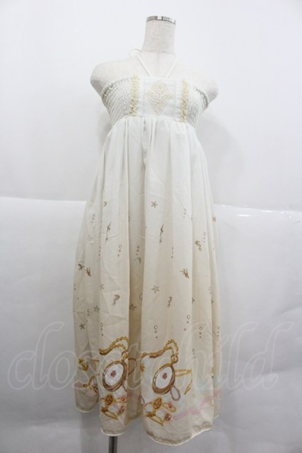 画像1: axes femme / 海グラデ柄ワンピース  アイボリー I-25-12-29-071-AX-OP-SA-ZI (1)