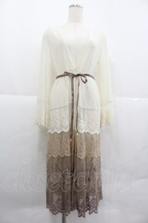 画像: axes femme / グラデーションレースガウン M キナリ I-25-12-29-074-AX-TO-SA-ZI