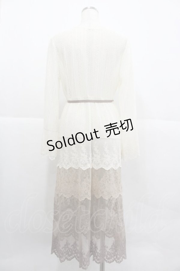 画像2: axes femme / グラデーションレースガウン M キナリ I-25-12-29-074-AX-TO-SA-ZT0105K (2)