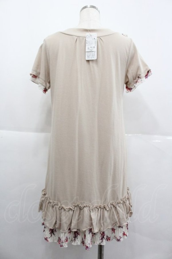 画像2: axes femme / 花柄レースブロッキングチュニ M ベージュ I-25-12-29-077-AX-OP-SA-ZI (2)