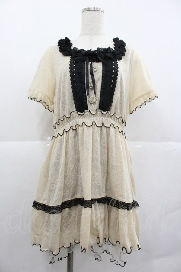 画像1: axes femme / カットジャガードチュニック M キナリ I-25-12-29-079-AX-OP-SA-ZI (1)