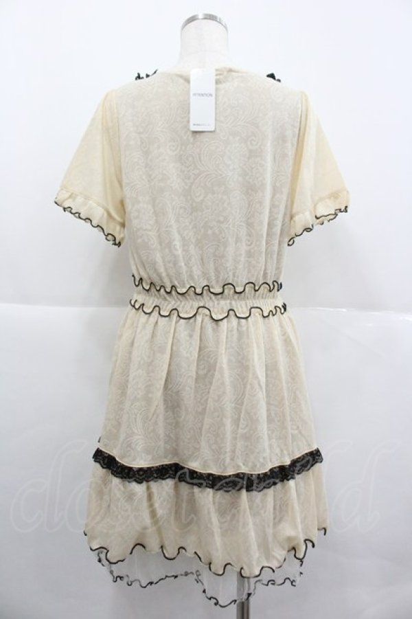 画像2: axes femme / カットジャガードチュニック M キナリ I-25-12-29-079-AX-OP-SA-ZI (2)