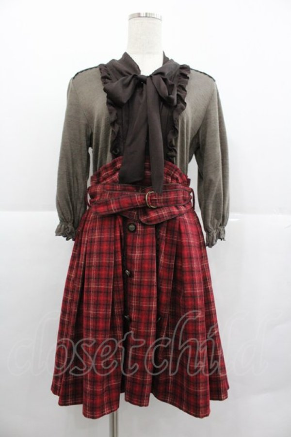 画像1: axes femme / カットソードッキングOP M アカ I-25-12-29-081-AX-OP-SA-ZI (1)