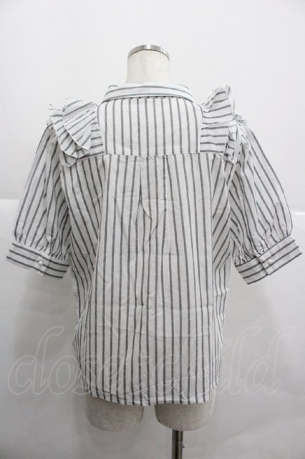 画像2: axes femme / フリルブラウス M ホワイト I-25-12-29-014-AX-BL-SA-ZI (2)