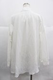 画像2: axes femme / 刺繍入りリボンロングブラウス M 白 I-25-12-29-025-AX-BL-SA-ZI (2)