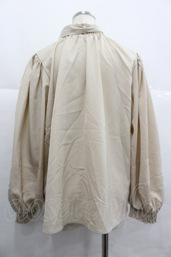 画像2: axes femme / ギャザーデザイン2WAYブラウス L ベージュ I-25-12-29-029-AX-BL-SA-ZI (2)