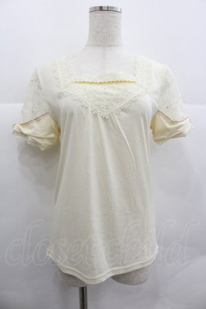 画像: axes femme / 袖リボンインナープルオーバー M キナリ I-25-12-29-031-AX-TO-SA-ZI