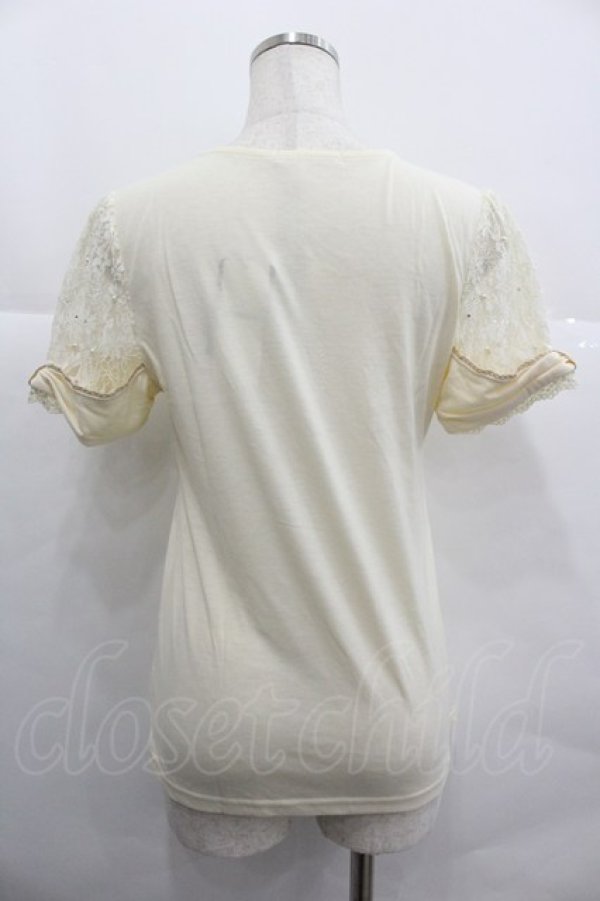 画像2: axes femme / 袖リボンインナープルオーバー M キナリ I-25-12-29-033-AX-TO-SA-ZI (2)