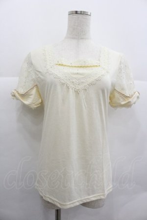 画像: axes femme / 袖リボンインナープルオーバー M キナリ I-25-12-29-035-AX-TO-SA-ZI