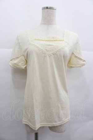 画像: axes femme / 袖リボンインナープルオーバー M キナリ I-25-12-29-036-AX-TO-SA-ZI