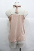 画像2: axes femme / 胸元モチーフホルターキャミ M アワピンク I-25-12-29-046-AX-TO-SA-ZI (2)