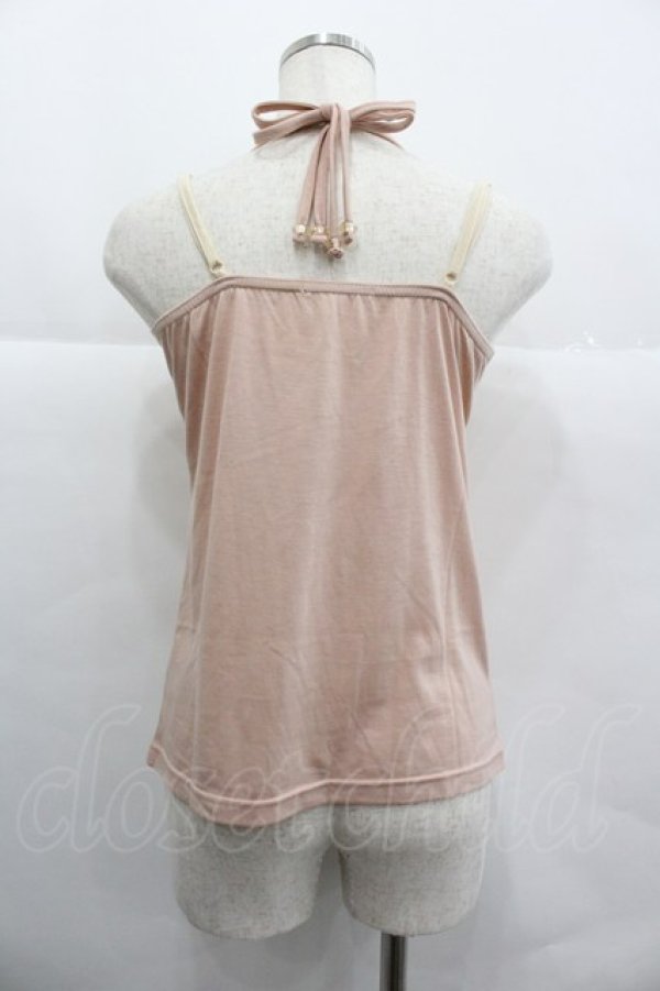 画像2: axes femme / 胸元モチーフホルターキャミ M アワピンク I-25-12-29-046-AX-TO-SA-ZI (2)
