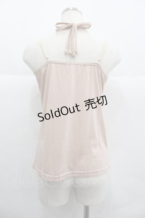 画像2: axes femme / 胸元モチーフホルターキャミ M アワピンク I-25-12-29-046-AX-TO-SA-ZT564 (2)
