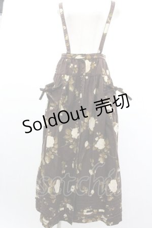 画像: PINK HOUSE / 薔薇プリントスカート  ブラウン I-26-01-04-050-LO-SK-SA-ZI