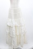画像1: PINK HOUSE / ローズレース段々スカート  白 I-26-01-04-053-LO-SK-SA-ZI (1)