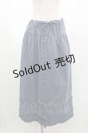 画像: WONDERFUL WORLD / 裾ダブルリボンピコフリルスカート  パープル I-26-01-04-058-LO-SK-SA-ZI