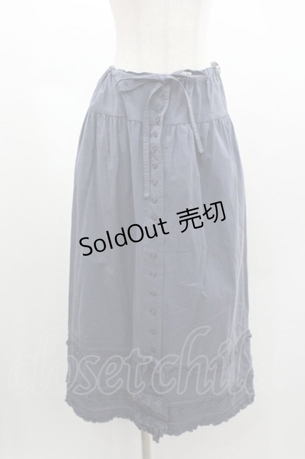 画像1: WONDERFUL WORLD / 裾ダブルリボンピコフリルスカート  パープル I-26-01-04-058-LO-SK-SA-ZI (1)