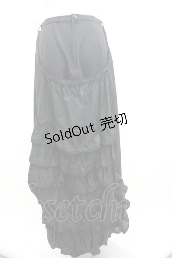 画像2: PINK HOUSE / エプロンデザインロングスカート  黒 I-26-01-04-076-LO-SK-SA-ZI (2)