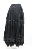 画像2: INGEBORG / レース切り替えスカート  黒 I-26-01-04-077-LO-SK-SA-ZI (2)