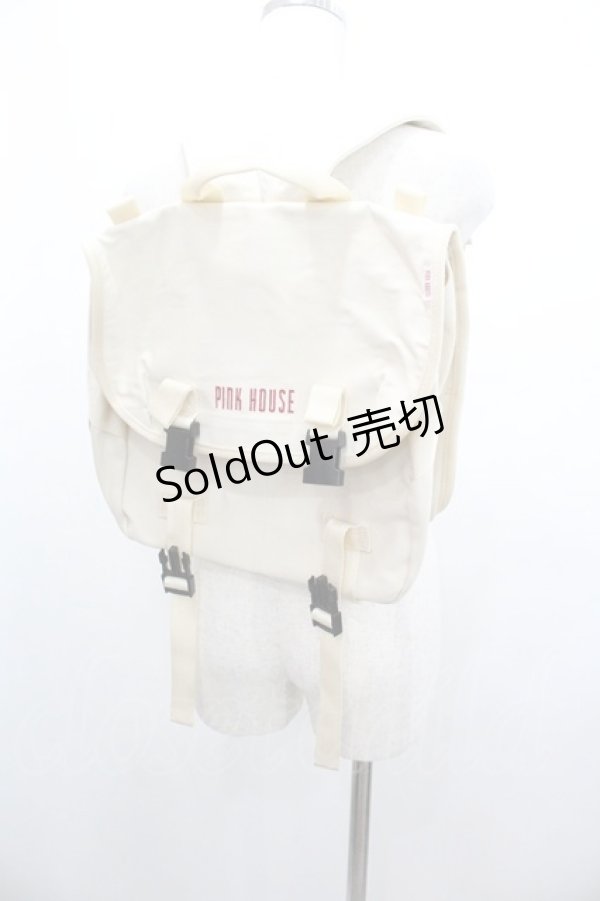 画像1: BABY PINK HOUSE / ロゴリュック  アイボリー I-26-01-04-082-0-BG-SA-ZI (1)
