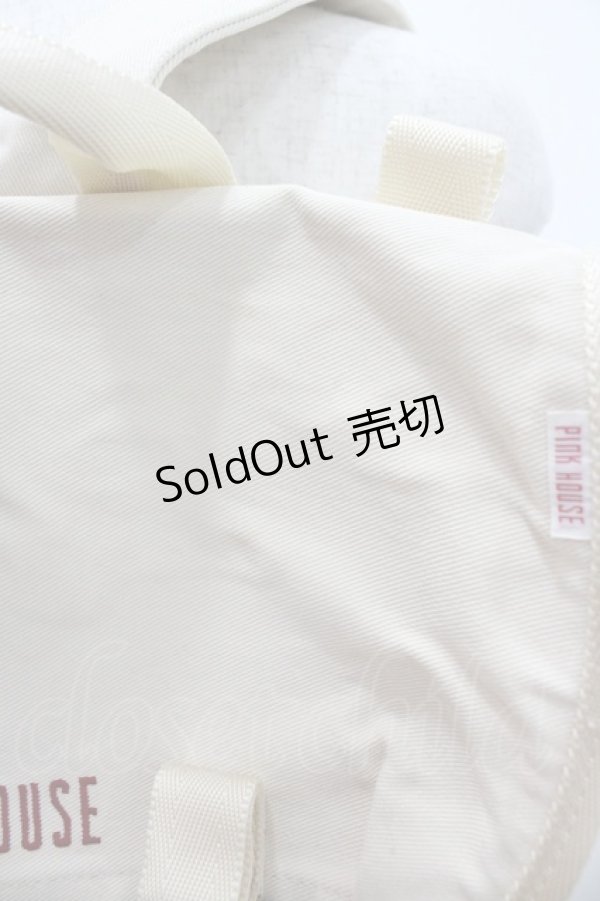 画像2: BABY PINK HOUSE / ロゴリュック  アイボリー I-26-01-04-082-0-BG-SA-ZI (2)