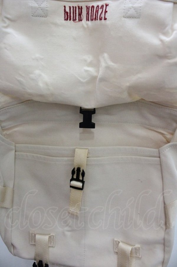 画像3: BABY PINK HOUSE / ロゴリュック  アイボリー I-26-01-04-082-0-BG-SA-ZI (3)