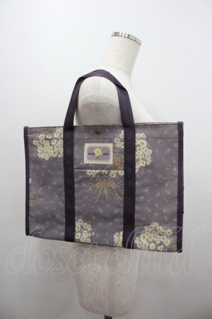 画像: WONDERFUL WORLD / 雛菊ブーケ総柄スクエアバッグ  パープル I-26-01-04-084-LO-BG-SA-ZI