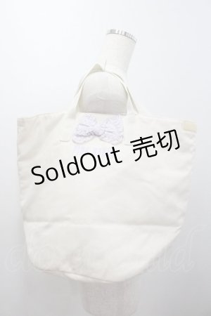 画像: PINK HOUSE / 内側ドットバケツバッグ  白Ｘラベンダー I-26-01-04-085-LO-BG-SA-ZI