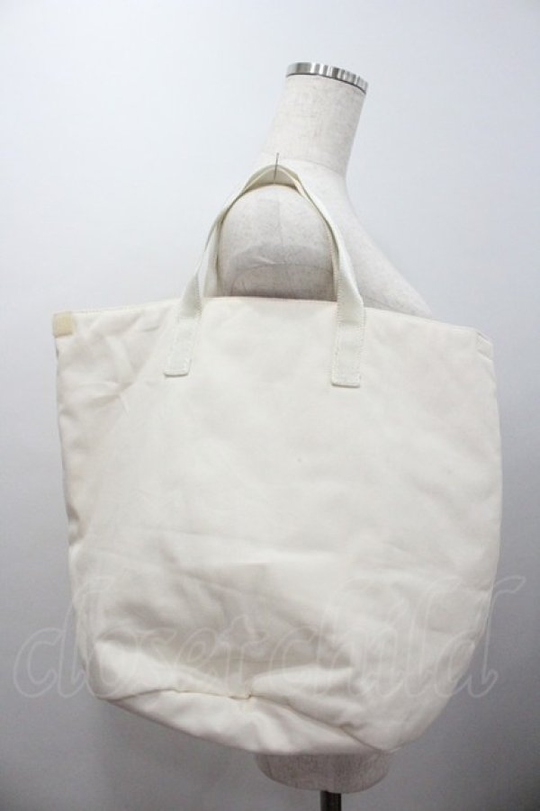 画像2: PINK HOUSE / 内側ドットバケツバッグ  白Ｘラベンダー I-26-01-04-085-LO-BG-SA-ZI (2)