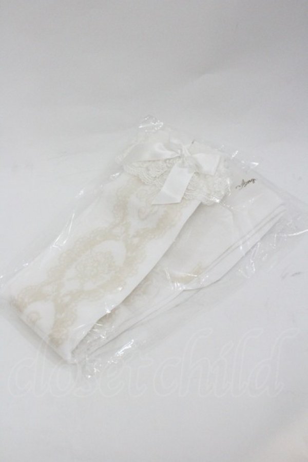 画像1: Angelic Pretty / Princess Roseオーバーニー  白 I-26-01-04-089-AP-ZA-SA-ZI (1)