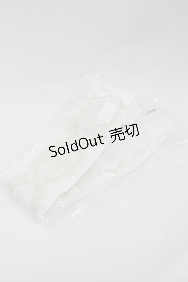 画像1: Angelic Pretty / Princess Roseオーバーニー  白 I-26-01-04-089-AP-ZA-SA-ZI (1)