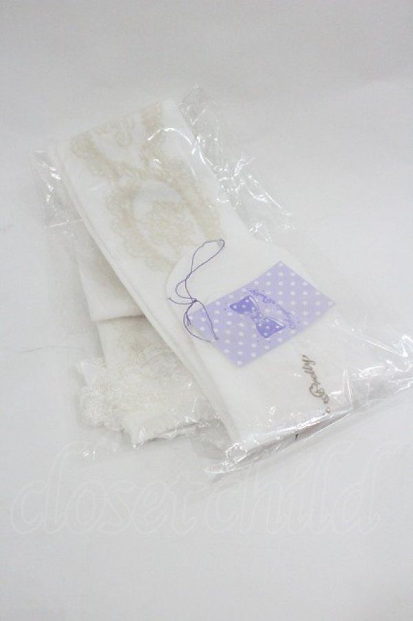 画像2: Angelic Pretty / Princess Roseオーバーニー  白 I-26-01-04-089-AP-ZA-SA-ZI (2)