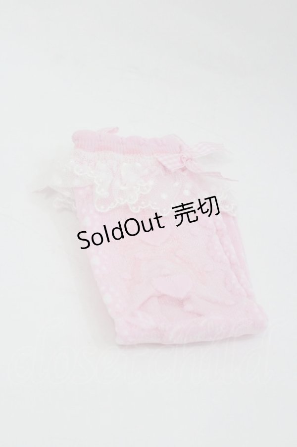 画像1: Angelic Pretty / Wrapping Cherryクルー丈ソックス  ピンク I-26-01-04-091-AP-ZA-SA-ZI (1)
