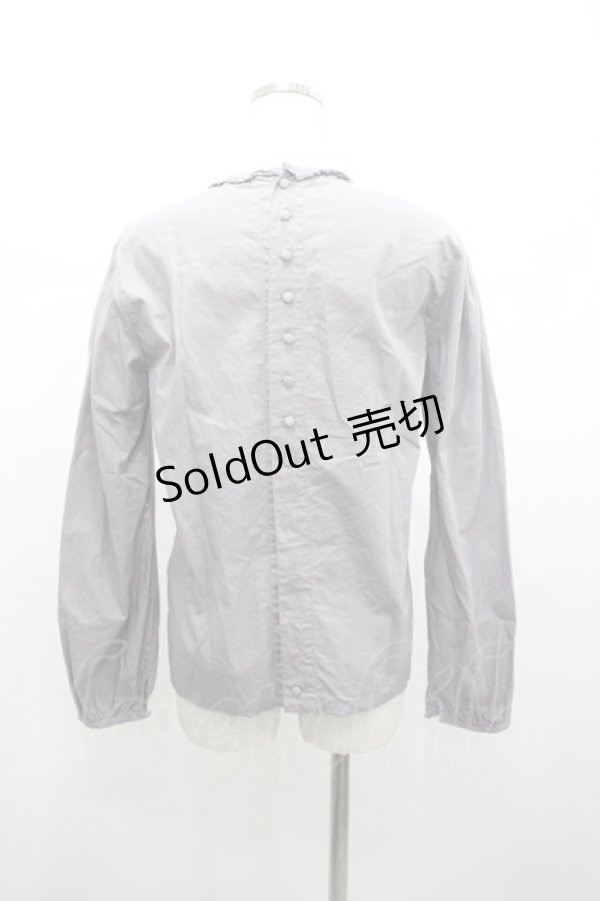 画像2: PINK HOUSE / すみれブーケ刺繍リボンブラウス  ラベンダー I-26-01-04-010-LO-BL-SA-ZI (2)