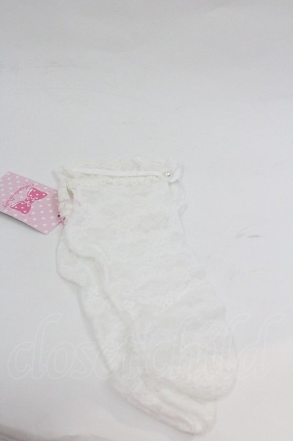 画像2: Angelic Pretty / プティガーデンクルー丈ソックス  白 I-26-01-04-096-AP-ZA-SA-ZI (2)