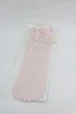 画像1: Angelic Pretty / Lacyクルー丈ソックス  ピンク I-26-01-04-098-AP-ZA-SA-ZI (1)
