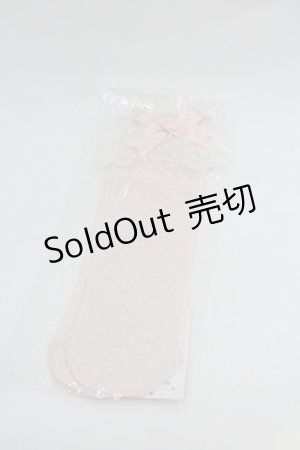 画像: Angelic Pretty / Lacyクルー丈ソックス  ピンク I-26-01-04-098-AP-ZA-SA-ZI