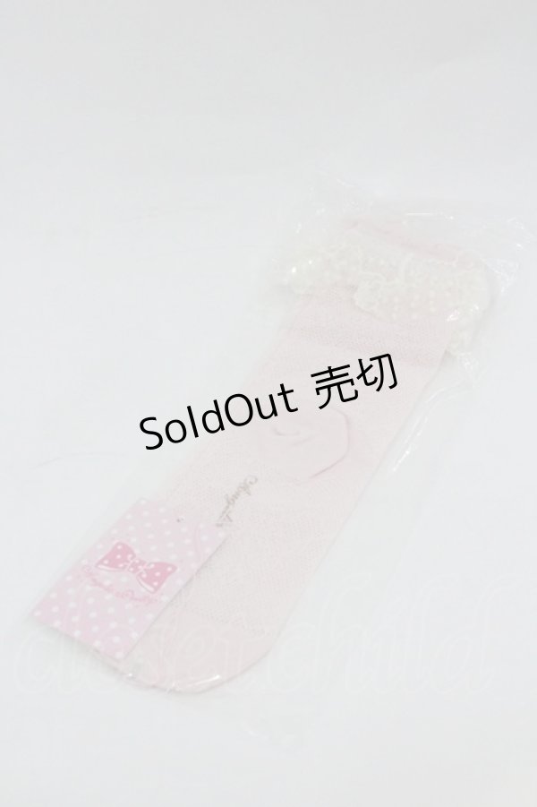 画像2: Angelic Pretty / Lacyクルー丈ソックス  ピンク I-26-01-04-098-AP-ZA-SA-ZI (2)