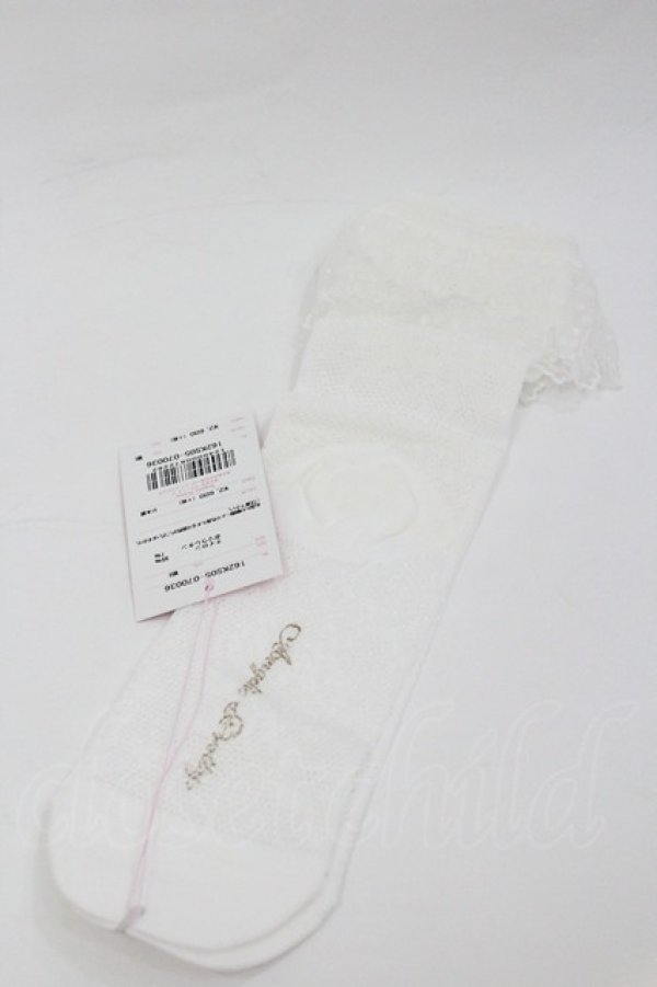 画像2: Angelic Pretty / Lacyクルー丈ソックス  白 I-26-01-04-099-AP-ZA-SA-ZI (2)