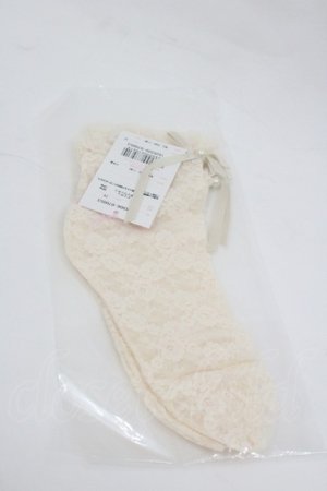 画像: Angelic Pretty / プティガーデンクルー丈ソックス  生成り I-26-01-04-101-AP-ZA-SA-ZI