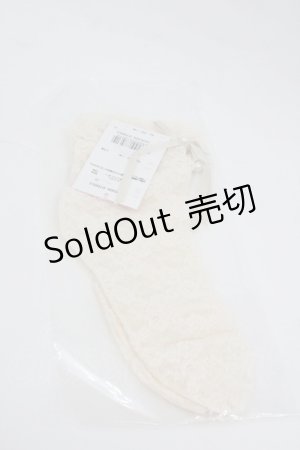 画像: Angelic Pretty / プティガーデンクルー丈ソックス  生成り I-26-01-04-101-AP-ZA-SA-ZI